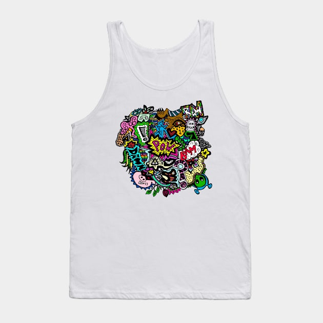 Chaos in Colour Tank Top by Becpuss